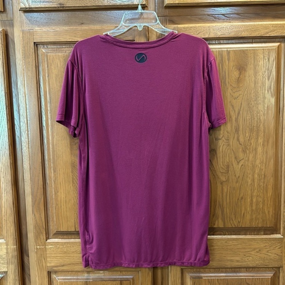 Men’s Root Performance Bamboo Crew Neck Ultra Soft Shirt, Regal Mauve, Size L - Picture 5 of 8